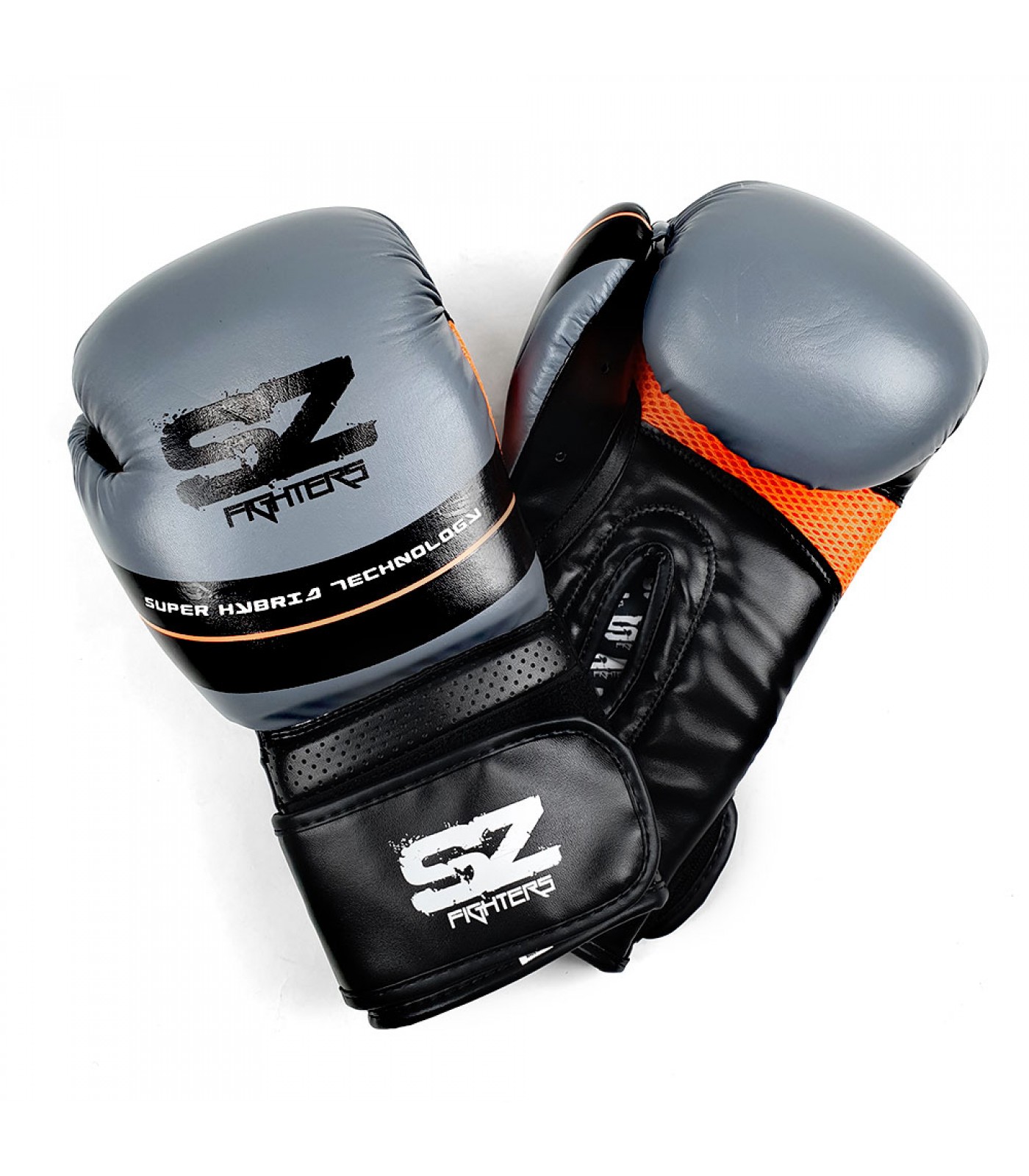 SZ Fighters - Боксови ръкавици Изкуствена кожа - Thunder - Grey​